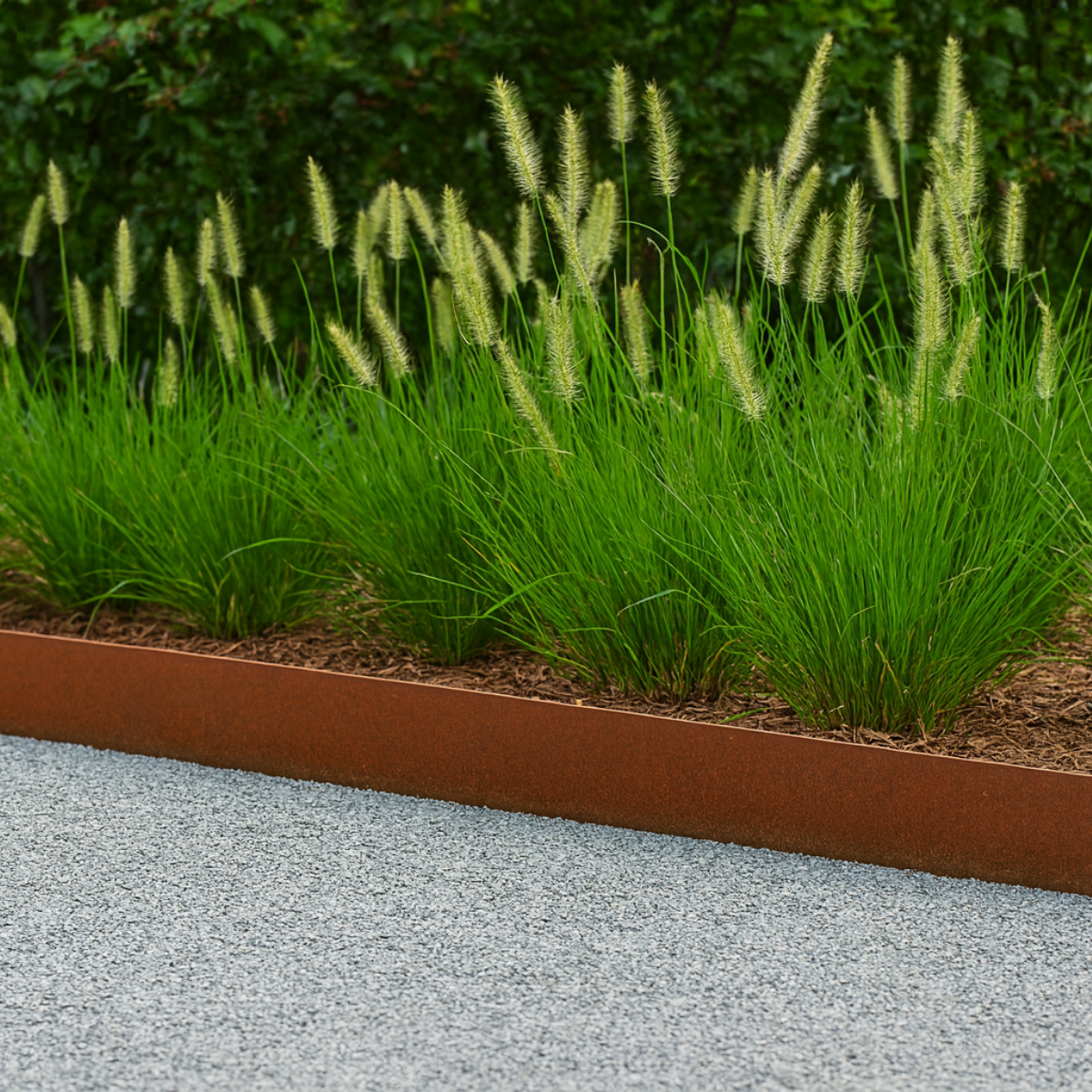 Cortenstaal kantopsluiting BORDURA 100 x 25 cm