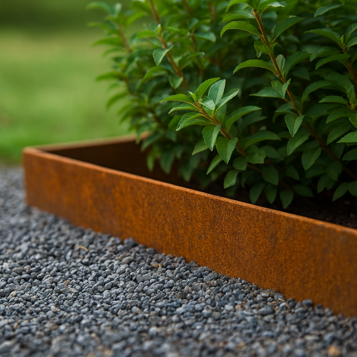 Cortenstaal kantopsluiting BORDURA 100 x 15 cm