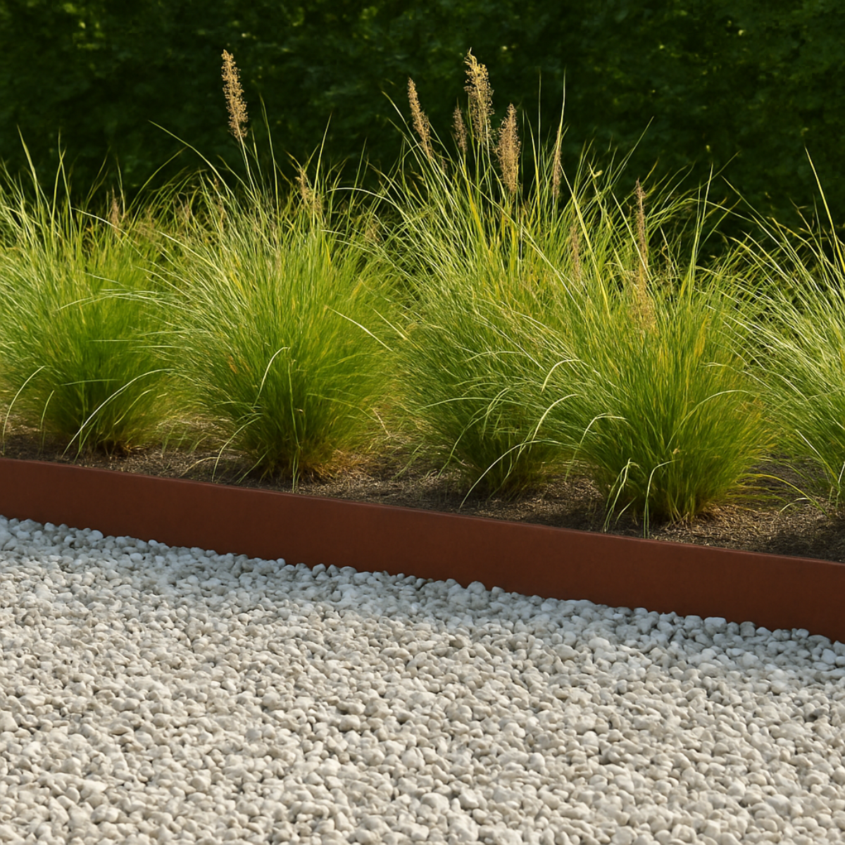 Cortenstaal kantopsluiting BORDURA 100 x 15 cm