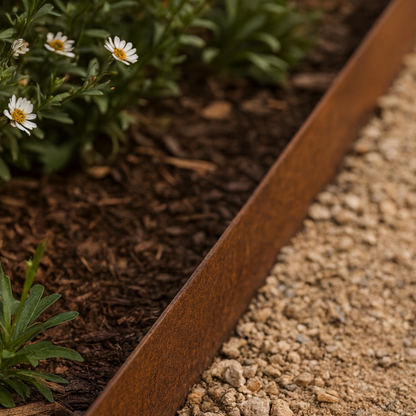 Cortenstaal kantopsluiting BORDURA 100 x 25 cm