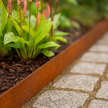 Cortenstaal kantopsluiting BORDURA 200 x 15 cm