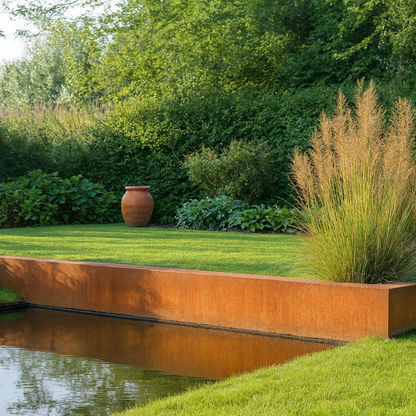 Cortenstaal keerwand binnenhoek SEGMENTA 50 x 20 x 50 cm