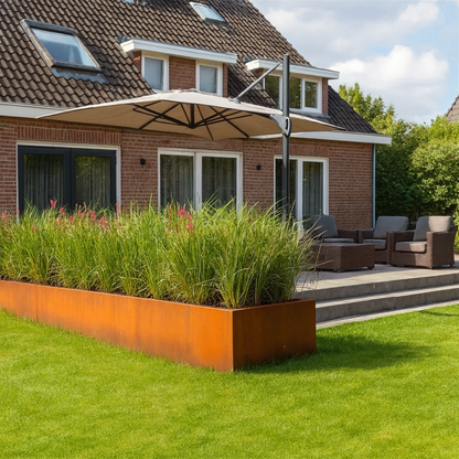 Cortenstaal keerwand recht SEGMENTA 100 x 20 x 50 cm