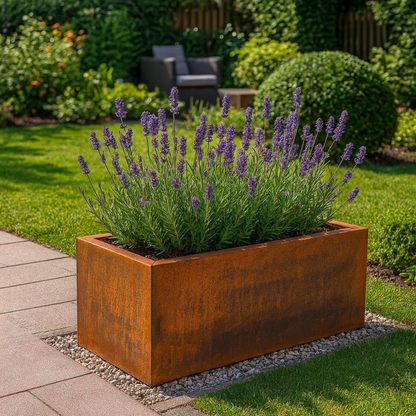 Cortenstaal plantenbak CORTEA 100 x 40 x 40 cm