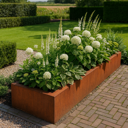 Cortenstaal plantenbak CORTEA 200 x 40 x 40 cm