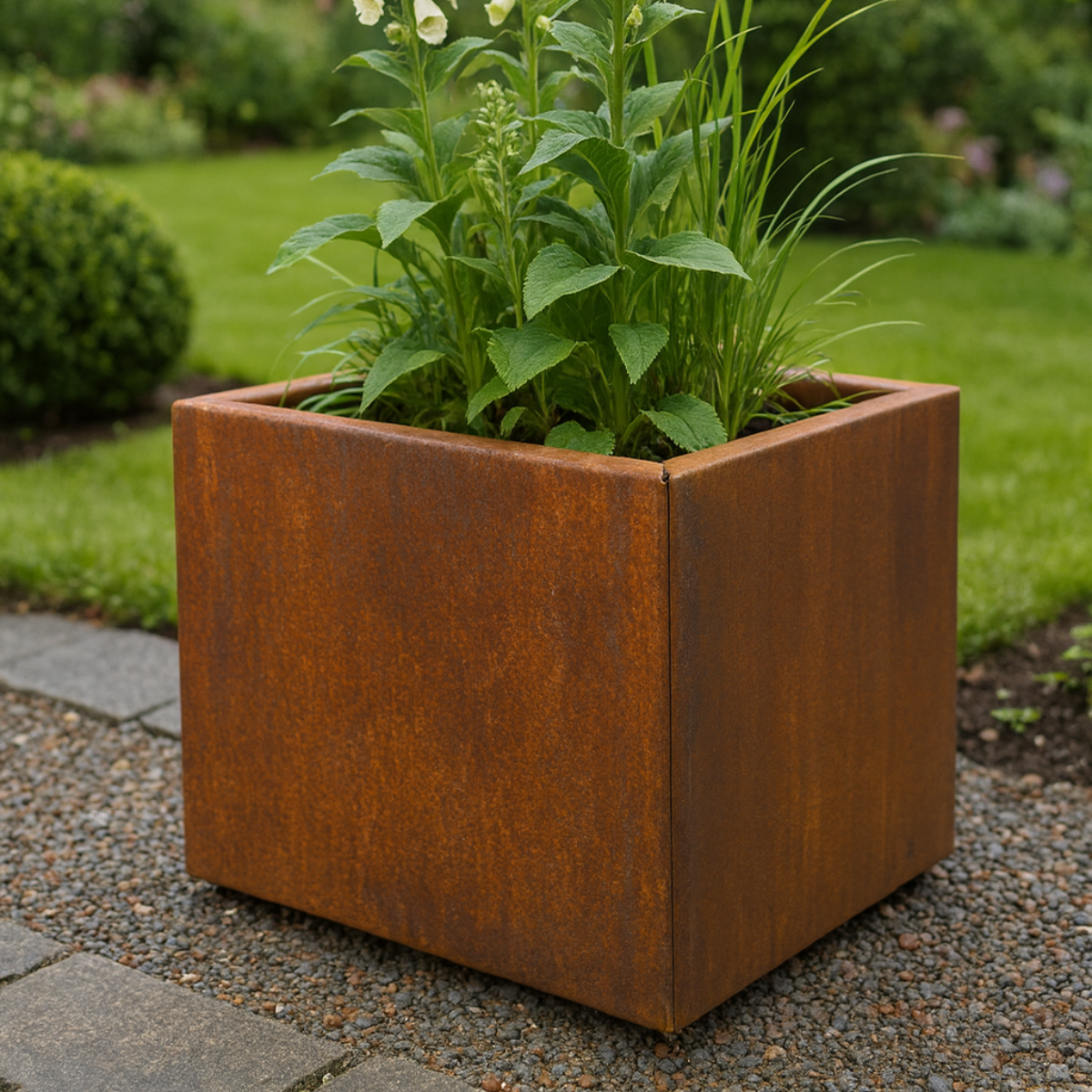 Cortenstaal plantenbak CORTEA 40 x 40 x 40 cm