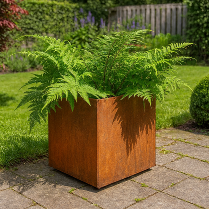 Cortenstaal plantenbak CORTEA 40 x 40 x 40 cm