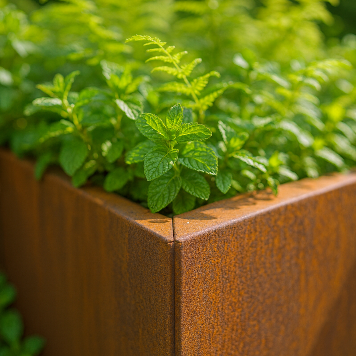 Cortenstaal plantenbak CORTEA 60 x 60 x 60 cm