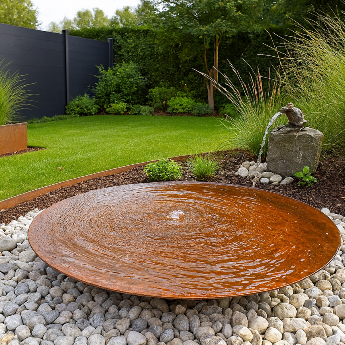 Cortenstaal waterschaal VELLUM D 100 cm