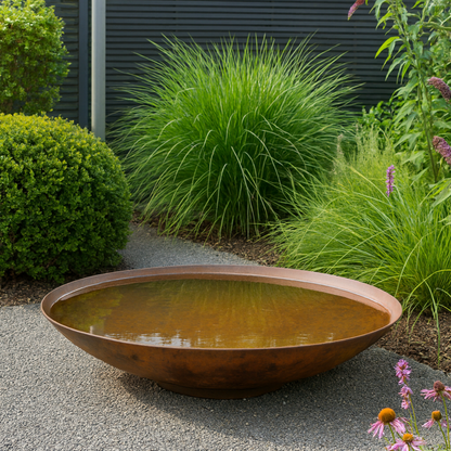 Cortenstaal waterschaal VELLUM D 100 cm