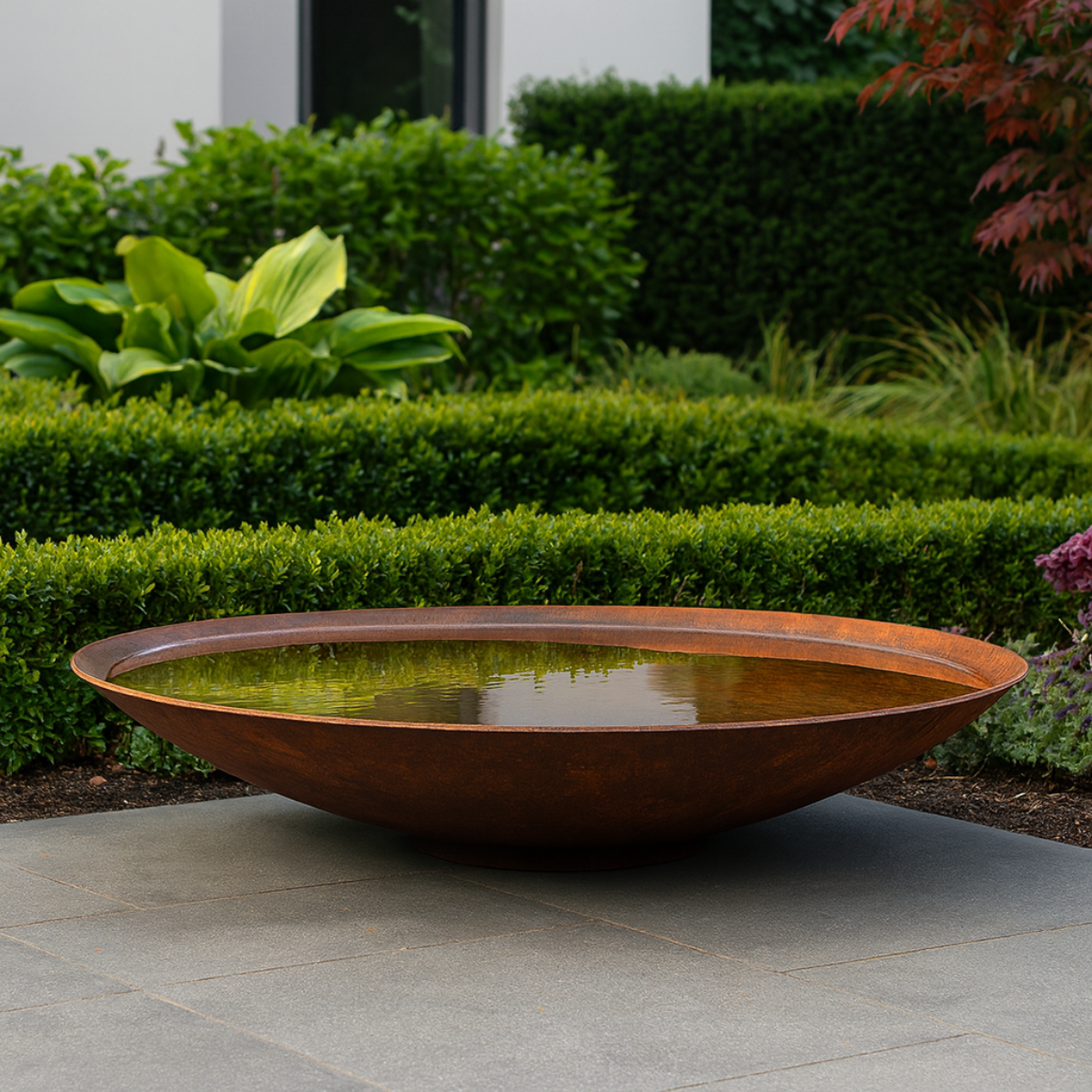 Cortenstaal waterschaal VELLUM D 60 cm