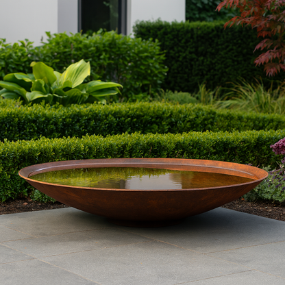 Cortenstaal waterschaal VELLUM D 60 cm